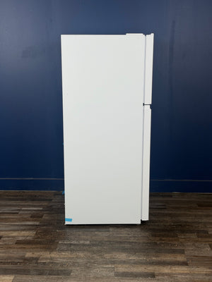 Frigidaire - 29.7 in. 19 cu. ft. Standard Depth Garage Ready Top Freezer Refrigerator in White w/ Humidity-Controlled Crisper Drawers