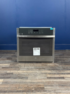 GE - 30 in. Smart Single Electric Wall Oven Self-Cleaning in Stainless Steel