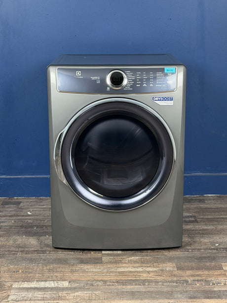 Electrolux - 8 cu. ft. vented Front Load Stackable Electric Dryer in Titanium with LuxCare Dry and Perfect Steam