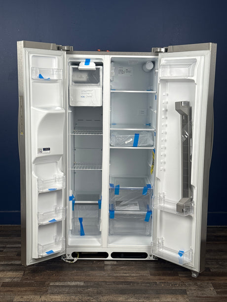 Frigidaire - 33 in. 22.3 cu. ft. Standard Depth Side by Side Refrigerator in Stainless Steel