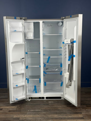 Frigidaire - 36.1 in. 22.3 cu. ft. Counter Depth Side-by-Side Refrigerator in Stainless Steel