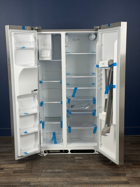 Frigidaire - 36.1 in. 22.3 cu. ft. Counter Depth Side-by-Side Refrigerator in Stainless Steel