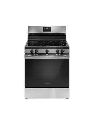 Frigidaire - 30 in. 5 Element Freestanding Electric Range in Stainless Steel with Dual Expandable Element and Quick Boil