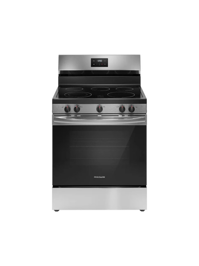Frigidaire - 30 in. 5 Element Freestanding Electric Range in Stainless Steel with Dual Expandable Element and Quick Boil