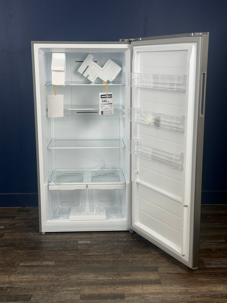Frigidaire - 18 cu. ft. Garage Ready Automatic Defrost Convertible Upright Freezer in Stainless Look