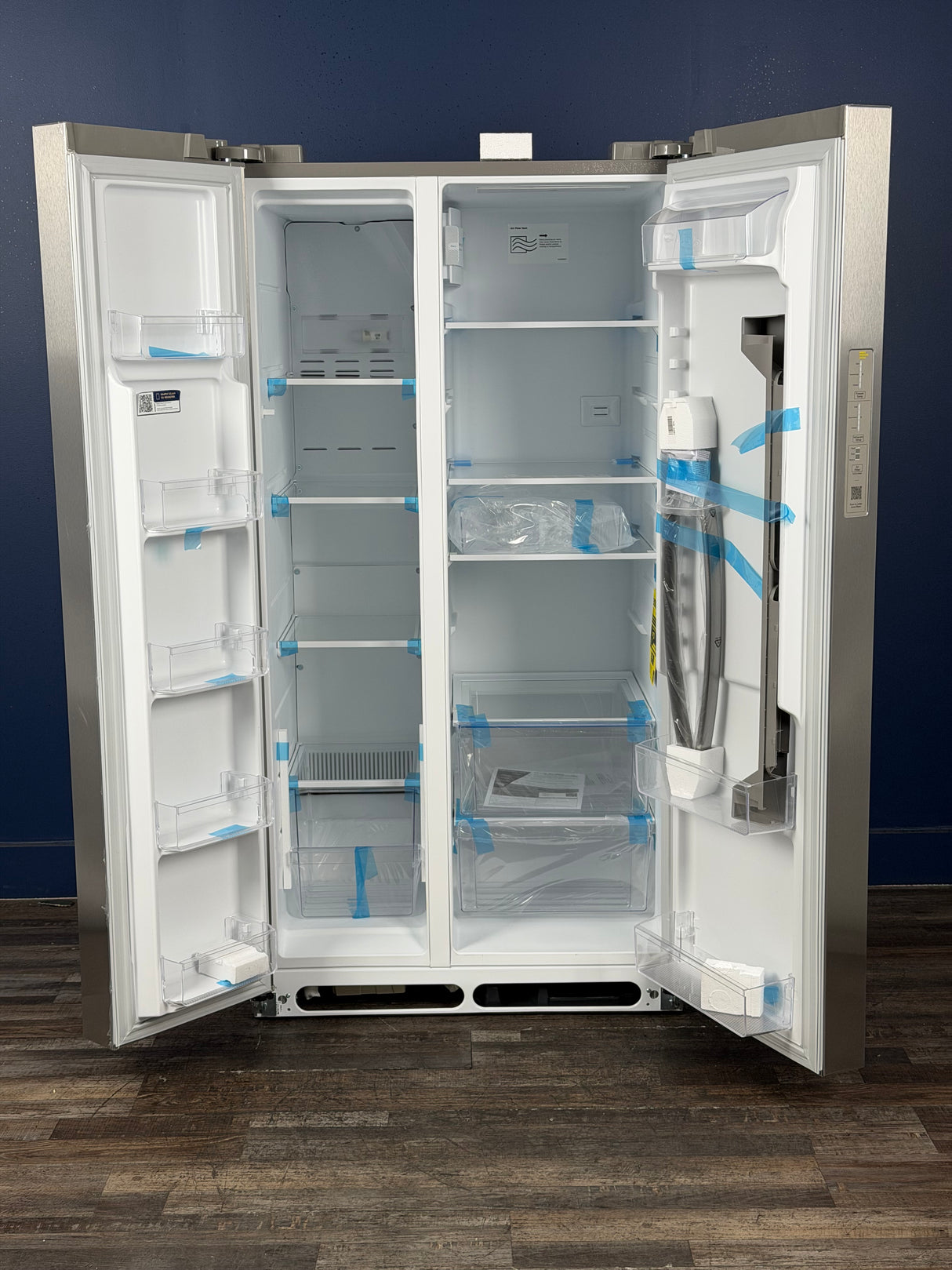 Frigidaire - 36 in. 26 cu. ft. Standard Depth Side-by-Side Refrigerator in Stainless Steel with CrispSeal Crispers