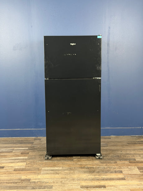 Whirlpool - 18.2 cu. ft. Top Freezer Refrigerator in Monochromatic Stainless Steel