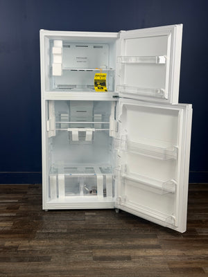 Frigidaire - 29.7 in. 19 cu. ft. Standard Depth Garage Ready Top Freezer Refrigerator in White w/ Humidity-Controlled Crisper Drawers