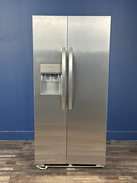Frigidaire - 33 in. 22.3 cu. ft. Standard Depth Side by Side Refrigerator in Stainless Steel