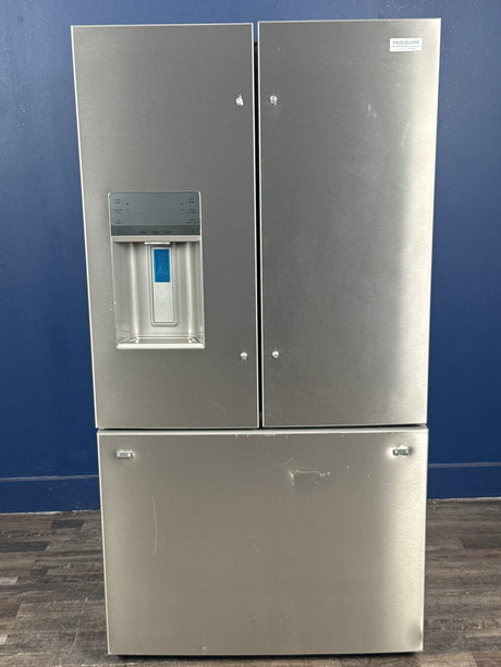 Frigidaire - Gallery 36 in. 28 cu. ft. Standard Depth French Door Refrigerator in Smudge-Proof Stainless Steel