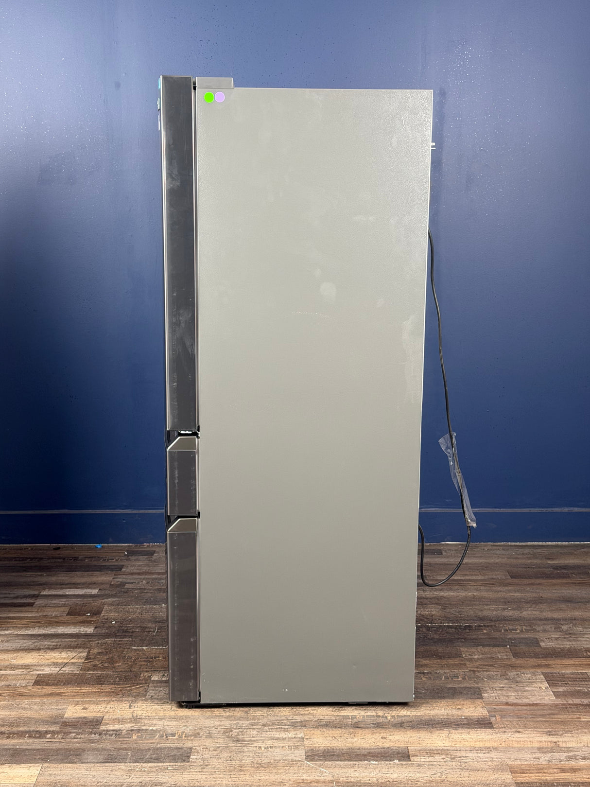 Frigidaire - Gallery 36 in. 22 cu. ft. Counter-Depth 4-Door French Door Refrigerator in Smudge-Proof Black Stainless Steel