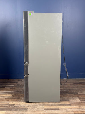 Frigidaire - Gallery 36 in. 22 cu. ft. Counter-Depth 4-Door French Door Refrigerator in Smudge-Proof Black Stainless Steel