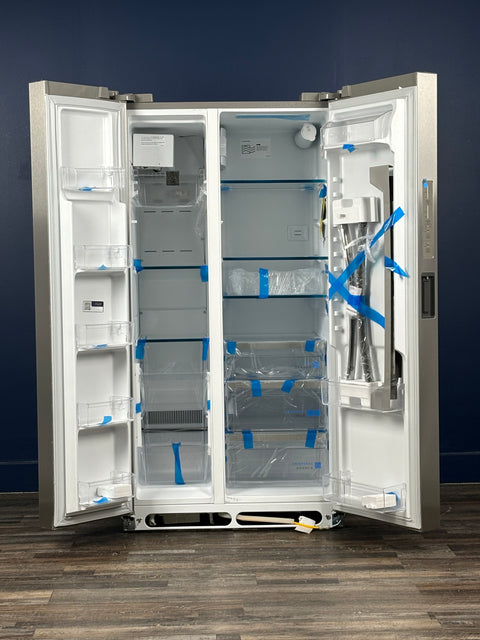 Frigidaire - Gallery 36 in. 26 cu. ft. Standard Depth Side-by-Side Refrigerator in Stainless Steel with Internal Water Dispenser