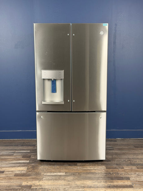 GE - 22.1 cu. ft. French Door Refrigerator in Fingerprint Resistant Stainless Steel, Counter Depth and ENERGY STAR