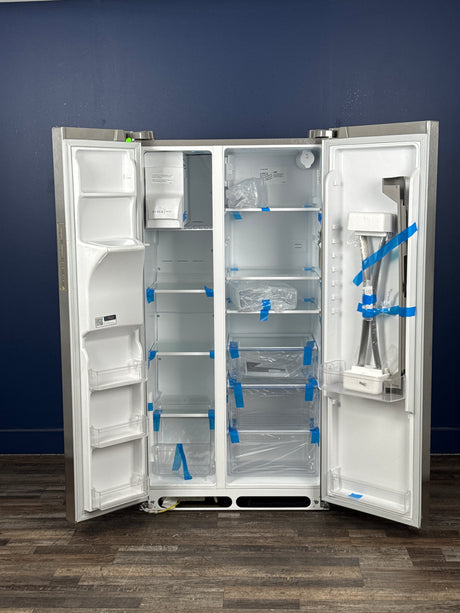 Frigidaire - 36.1 in. 22.3 cu. ft. Counter Depth Side-by-Side Refrigerator in Stainless Steel