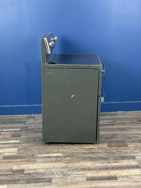 GE - 30 in. Burner Element Free-Standing Double Oven Electric Range in Stainless Steel with Convection and Air Fry