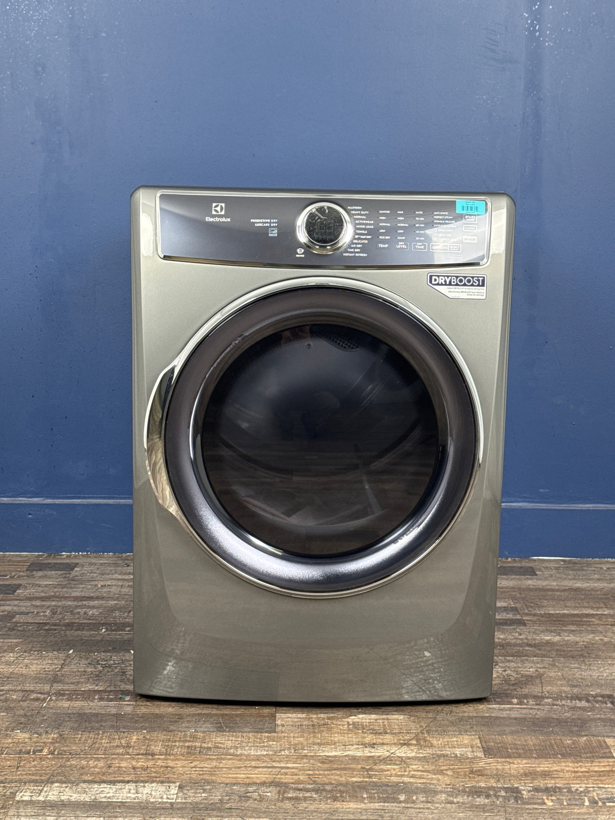 Electrolux - 8 cu. ft. Titanium Front Load Perfect Steam Gas Dryer with Predictive Dry and Instant Refresh