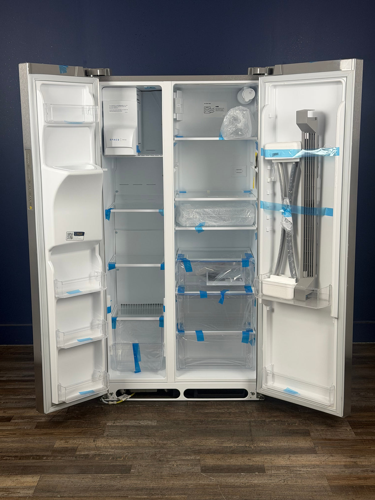 Frigidaire - 36.1 in. 22.3 cu. ft. Counter Depth Side-by-Side Refrigerator in Stainless Steel