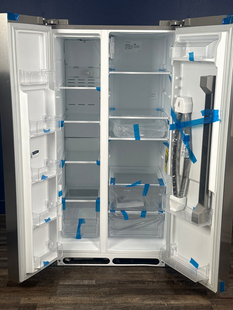 Frigidaire - 36 in. 26 cu. ft. Standard Depth Side-by-Side Refrigerator in Stainless Steel with CrispSeal Crispers