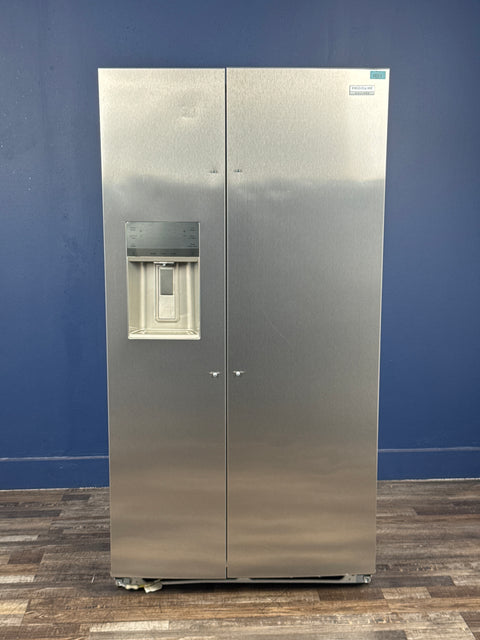 Frigidaire - Gallery 36 in. 22.3 cu. ft. Counter Depth Side-by-Side Refrigerator in Smudge-Proof Stainless Steel, ENERGY STAR