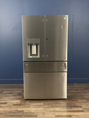 GE Profile - Profile 27.9 cu. ft. Smart 4-Door French Door Refrigerator with Door-in-Door in Fingerprint Resistant Stainless Steel