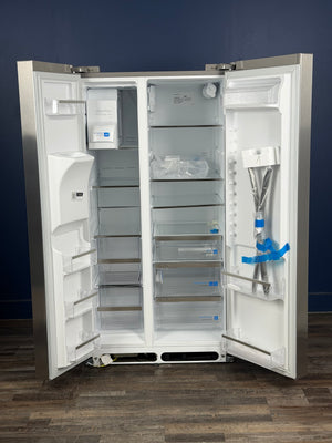 Frigidaire - Gallery 36 in. 26 cu. ft. Standard Depth Side by Side Refrigerator in Smudge-Proof Stainless Steel, ENERGY STAR
