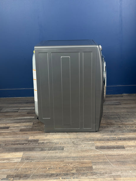 Frigidaire - 8 cu. ft. vented Front Load Stackable Electric Dryer in Titanium with LuxCare Dry and Perfect Steam