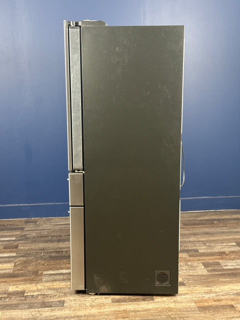 GE Profile - Profile 36 in. 23.3 cu. ft. Smart Counter-Depth Fingerprint Resistant 4-Door French-Door Refrigerator with Door In Door