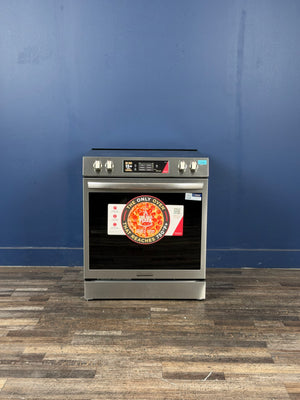 Frigidaire - Gallery 30 in. 5 Element Slide-In Electric Range in Smudge-Proof Stainless Steel with Stone-Baked Pizza