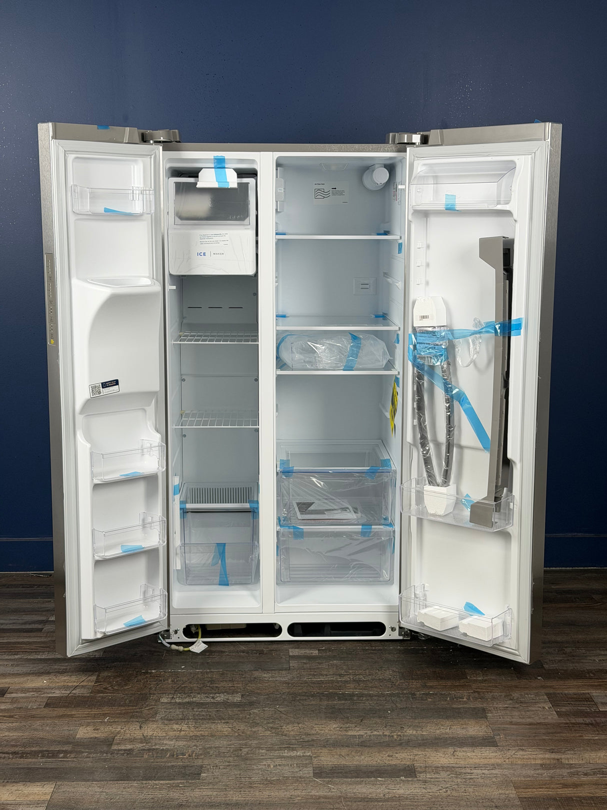 Frigidaire - 36 in. 26 cu. ft. Standard Depth Side by Side Refrigerator in Stainless Steel