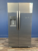 Frigidaire - Gallery 36 in. 26 cu. ft. Standard Depth Side by Side Refrigerator in Smudge-Proof Black Stainless Steel, ENERGY STAR