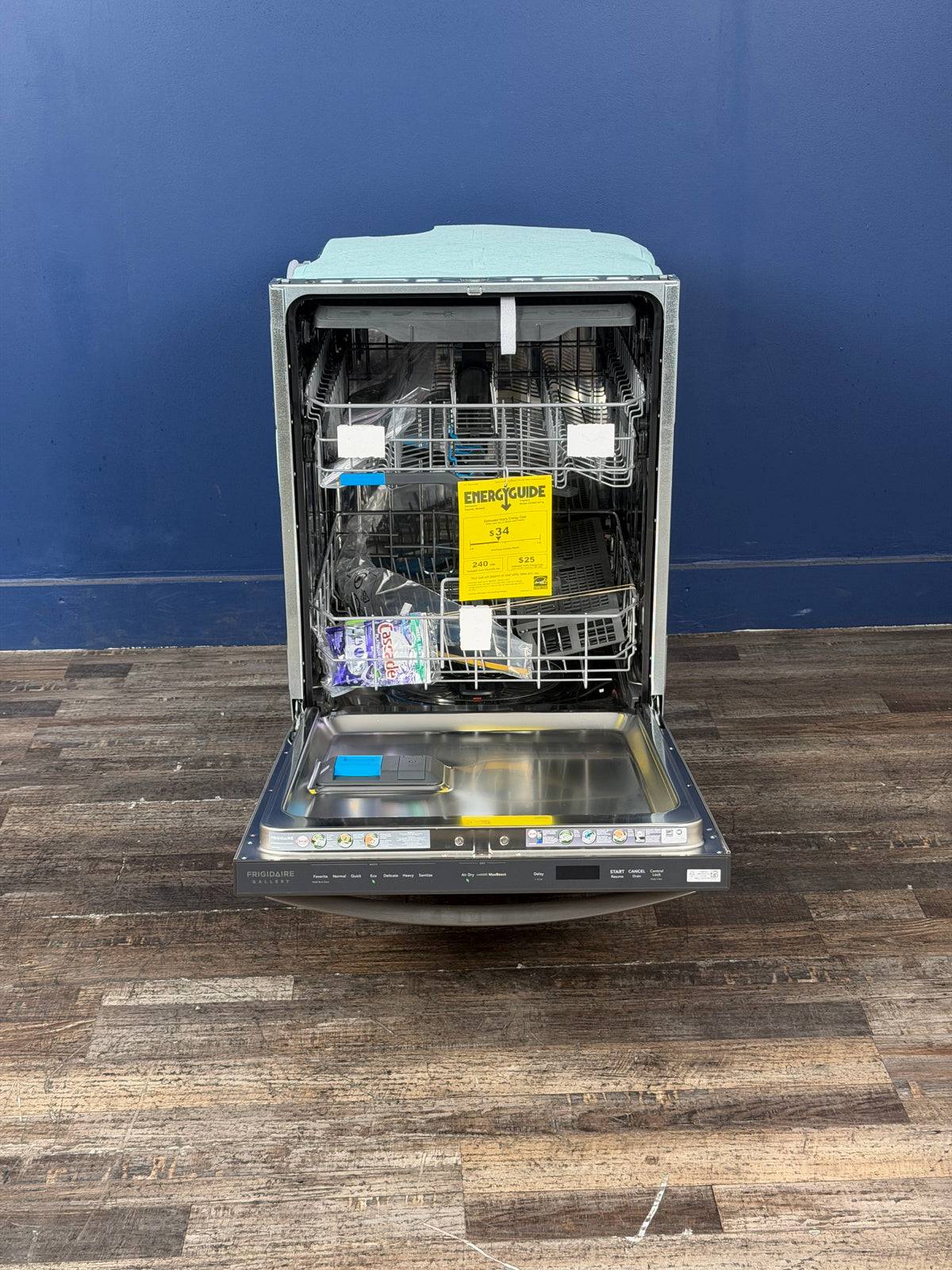 Frigidaire - Gallery 24 in Top Control Built-In Tall Tub 47 dBA Dishwasher in Stainless Steel with 7 Cycles and CleanBoost