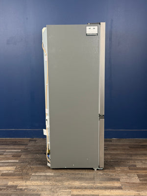 Frigidaire - 35 in. 20 cu. ft. Counter-Depth French Door Refrigerator in Stainless Steel Look with CrispSeal Crispers