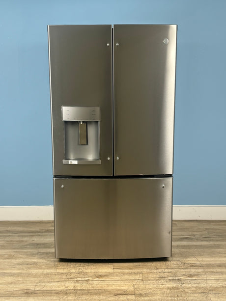 GE - 22.1 cu. ft. French Door Refrigerator in Fingerprint Resistant Stainless Steel, Counter Depth and ENERGY STAR