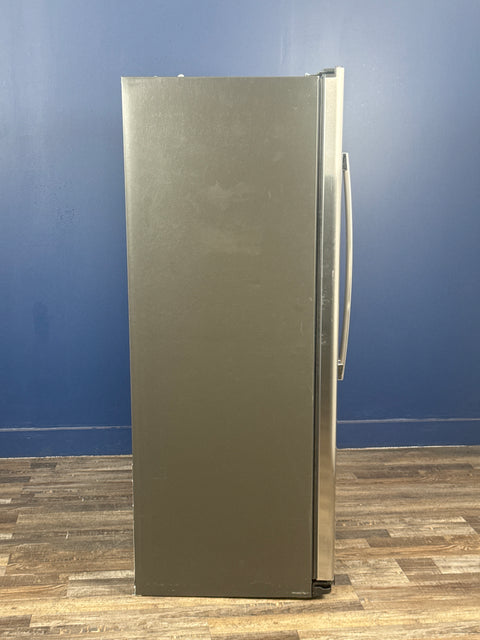 GE - 21.8 cu. ft. Side by Side Refrigerator in Fingerprint Resistant Stainless Steel, Counter Depth