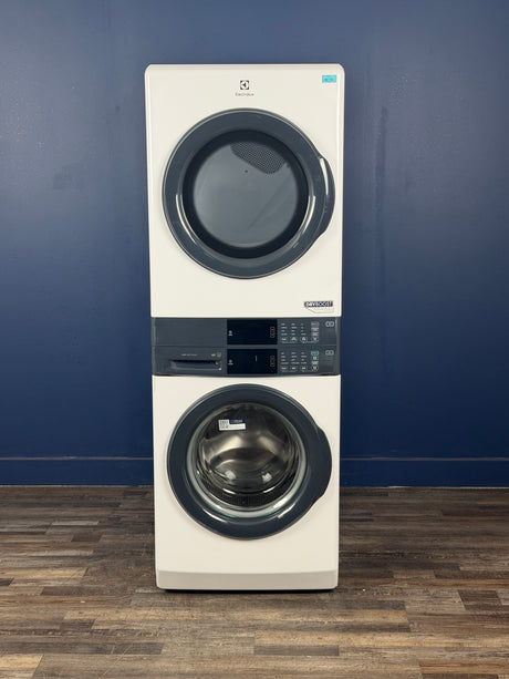 Electrolux - 4.4 cu. ft. Stacked Washer and 8.0 cu. ft. Gas Dryer Laundry Tower in White with LuxCare Wash, Energy Star