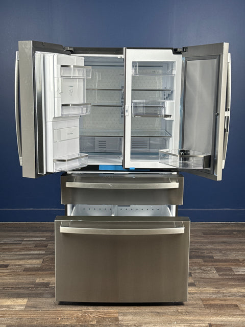 GE Profile - Profile 27.9 cu. ft. Smart 4-Door French Door Refrigerator with Door-in-Door in Fingerprint Resistant Stainless Steel