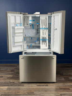 Frigidaire - Gallery 36 in. 28 cu. ft. Standard Depth French Door Refrigerator in Smudge-Proof Stainless Steel with Dual Ice Maker