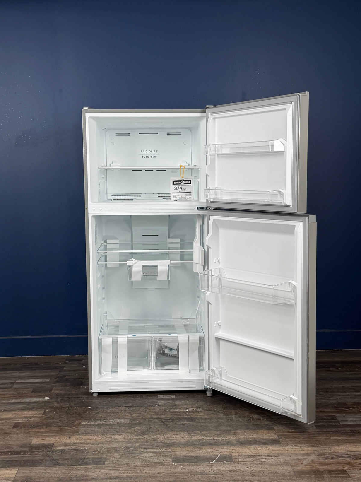 Frigidaire - 29.7 in 19 cu. ft. Standard Depth Garage Ready Top Freezer Refrigerator in Fingerprint-Resistant Stainless Steel Look