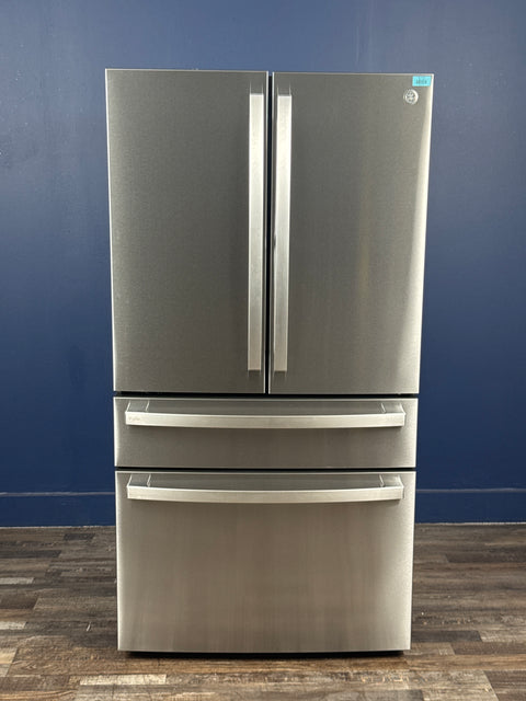 GE Profile - Profile 29 cu. ft. Smart 4-Door French-Door Refrigerator Stainless Steel w/Door in Door, Dual-Dispense AutoFill Pitcher