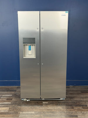 Frigidaire - Gallery 36 in. 22.3 cu. ft. Counter Depth Side-by-Side Refrigerator in Smudge-Proof Stainless Steel, ENERGY STAR