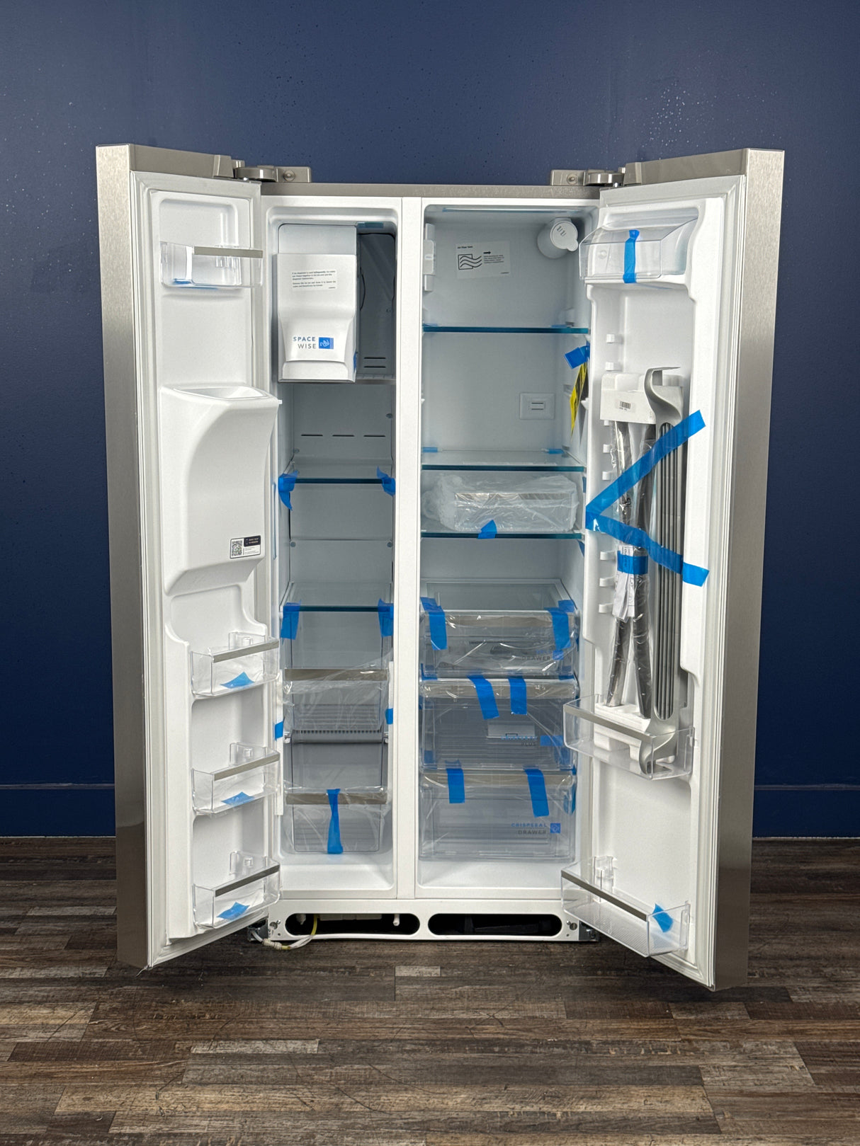 Frigidaire - Gallery 33 in. 22.3 cu. ft. Standard Depth Side by Side Refrigerator in Smudge-Proof Stainless Steel, ENERGY STAR