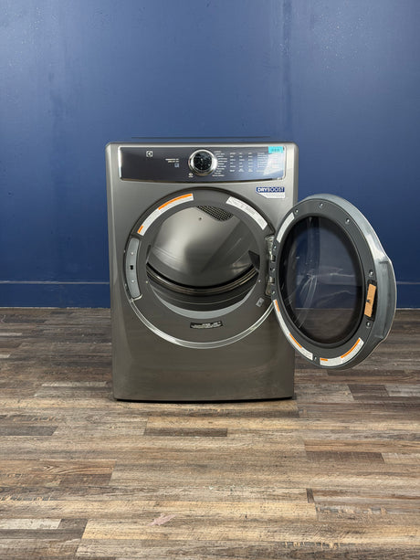Electrolux - 8 cu. ft. Titanium Front Load Perfect Steam Gas Dryer with Predictive Dry and Instant Refresh