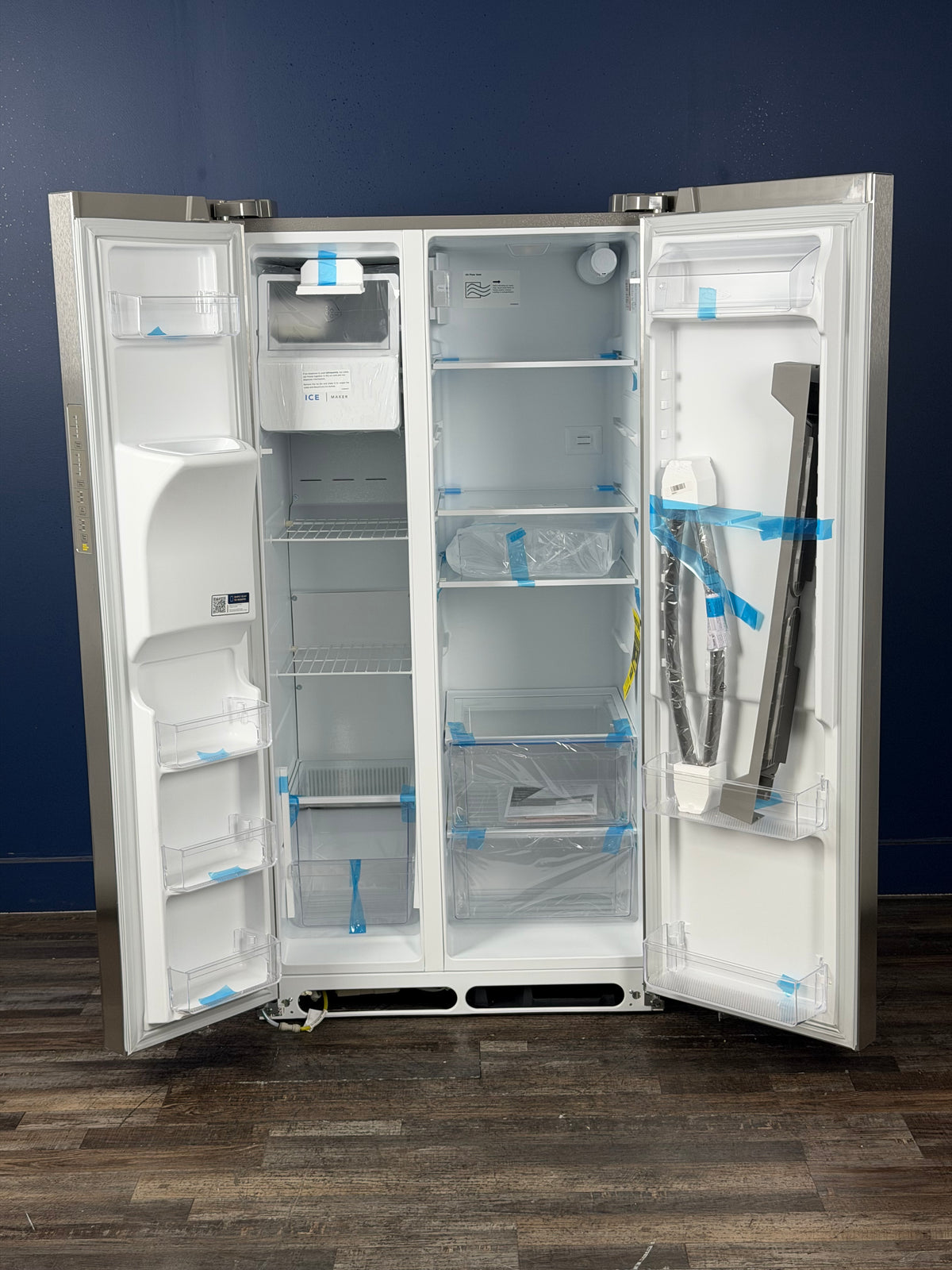 Frigidaire - 36 in. 26 cu. ft. Standard Depth Side by Side Refrigerator in Stainless Steel