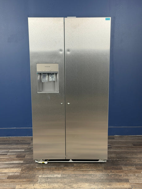 Frigidaire - 36.1 in. 22.3 cu. ft. Counter Depth Side-by-Side Refrigerator in Stainless Steel