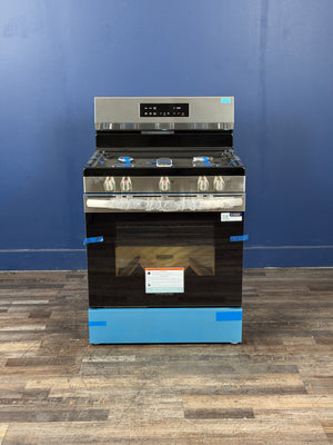 Frigidaire - 30 in 5 Burner Freestanding Gas Range in Stainless Steel with Quick Boil and Steam Clean
