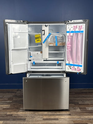 GE Profile - Profile 22.1 cu. ft. French Door Refrigerator with Hands-Free Autofill in Stainless Steel, Counter Depth