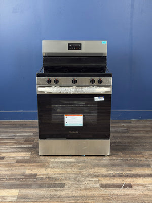 Frigidaire - 30 in. 5 Element Freestanding Electric Range in Stainless Steel with Dual Expandable Element and Quick Boil