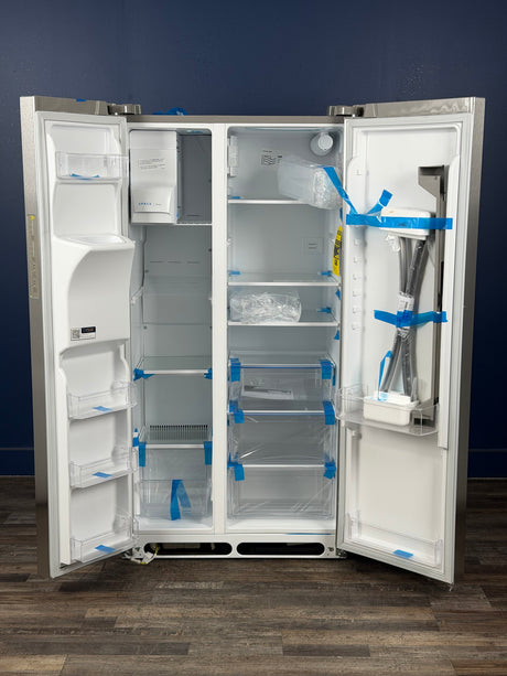 Frigidaire - 36.1 in. 22.3 cu. ft. Counter Depth Side-by-Side Refrigerator in Stainless Steel