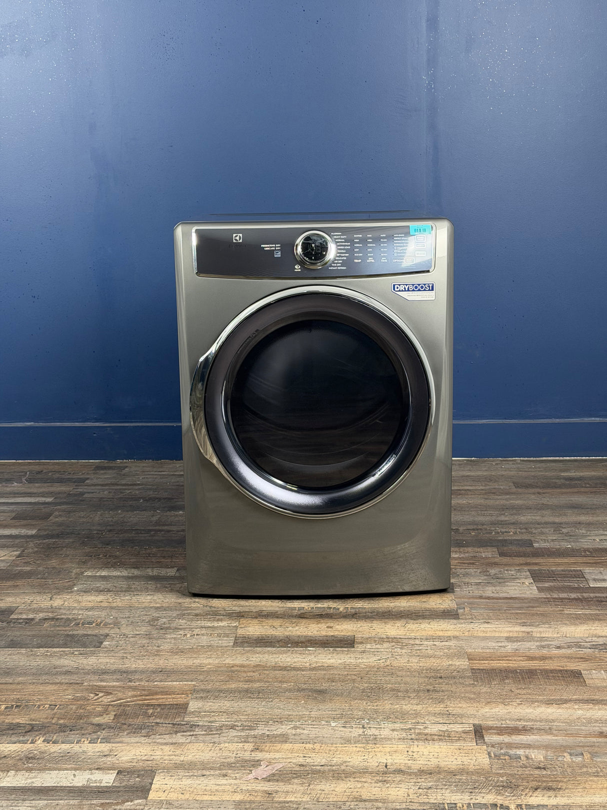 Electrolux - 8 cu. ft. Titanium Front Load Perfect Steam Gas Dryer with Predictive Dry and Instant Refresh